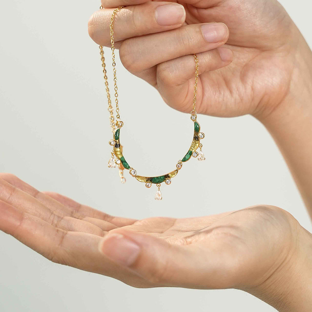 Color Stone Inlay Ying Luo Necklace – The Conjured City, Dunhuang Series
