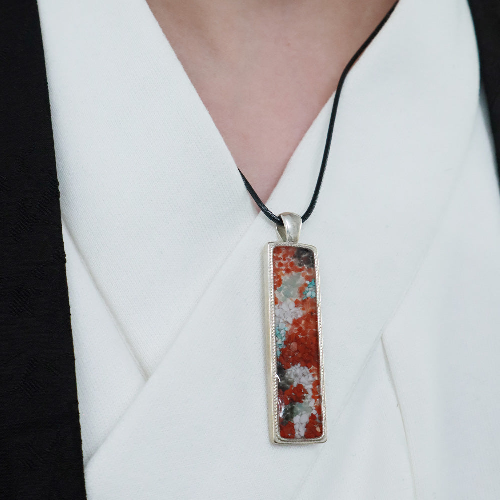 Color Stone Inlay Pendant – King of Deer, Dunhuang
