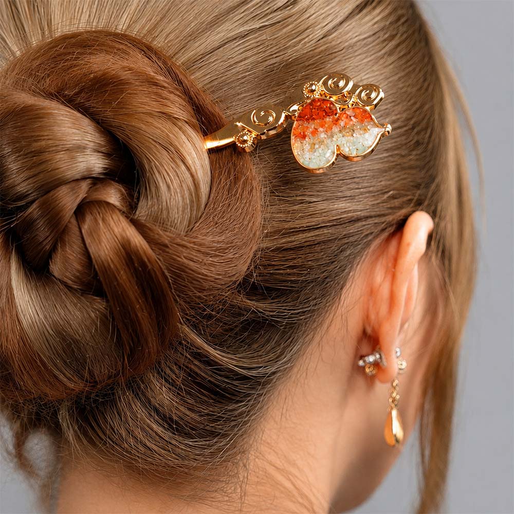 Double-Sided Cloud Gourd Hairpin
