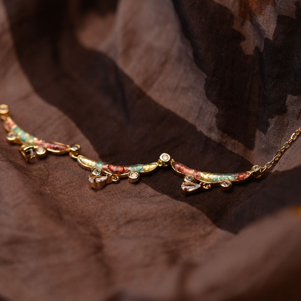 Color Stone Inlay Ying Luo Necklace – The King of Deer, Dunhuang Series