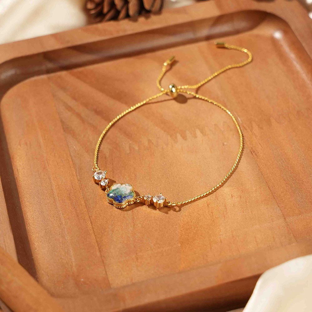 Dainty Adjustable Plum Blossom Bracelet