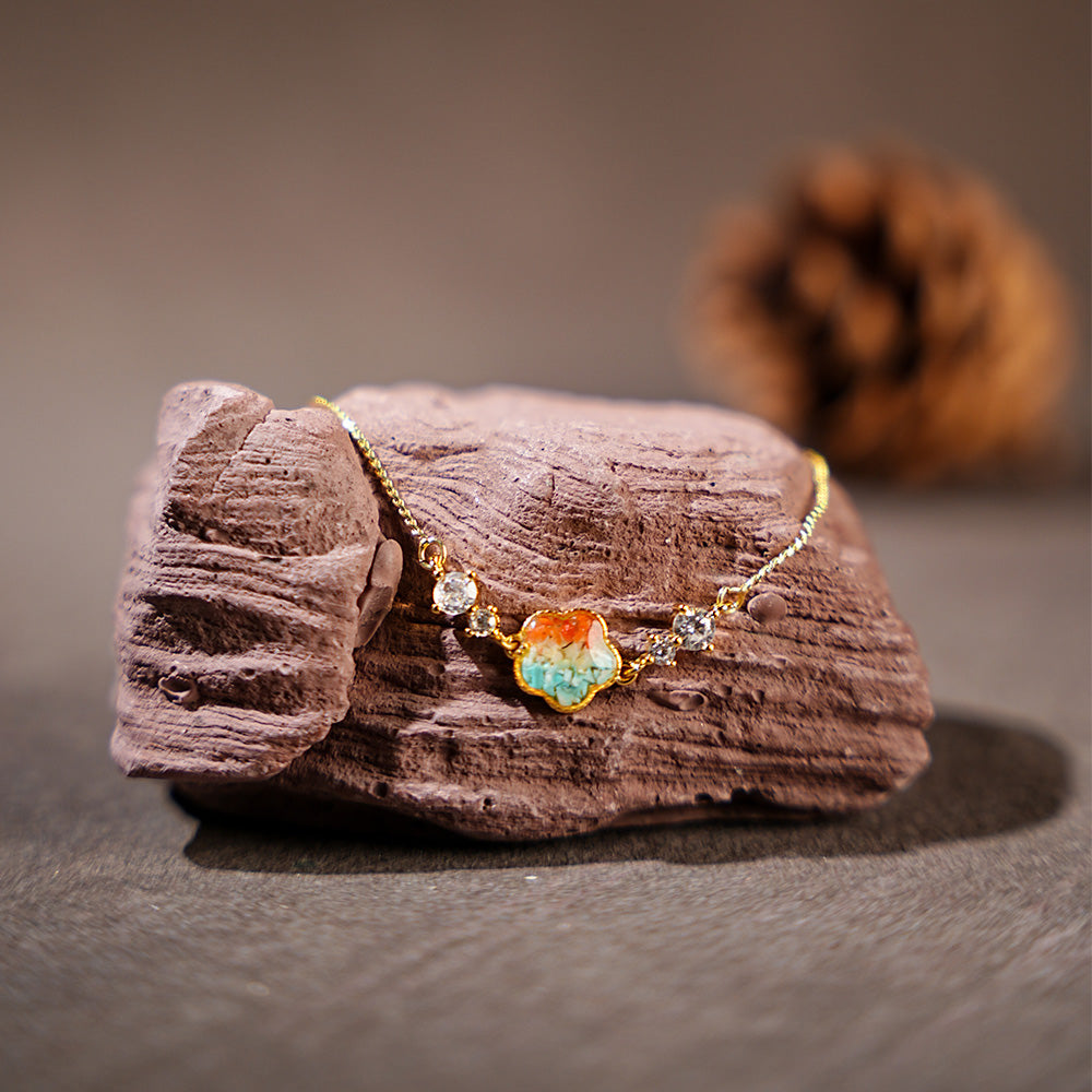 Dainty Adjustable Plum Blossom Bracelet