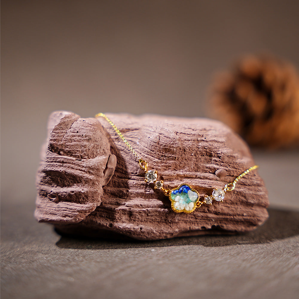 Dainty Adjustable Plum Blossom Bracelet