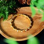 Color Stone Inlay Heavy Pearl Bracelet with Openwork Peach Blossom Design Prosperous Red Series