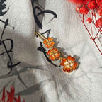 Colorful Stone Inlay Four-Leaf Clover Hair Clip