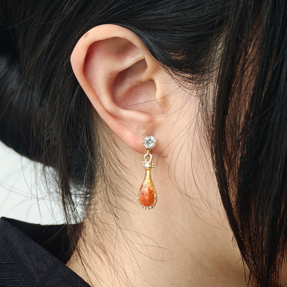 Color Stone Inlay Studs – Pipa Lute, Vibrant Red