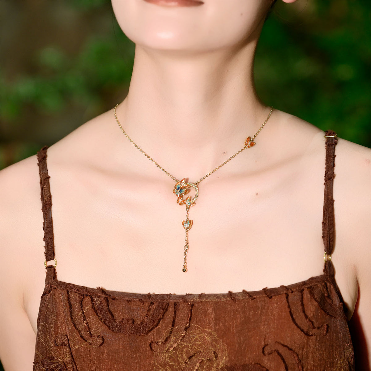 Butterfly Necklace – Dunhuang Red