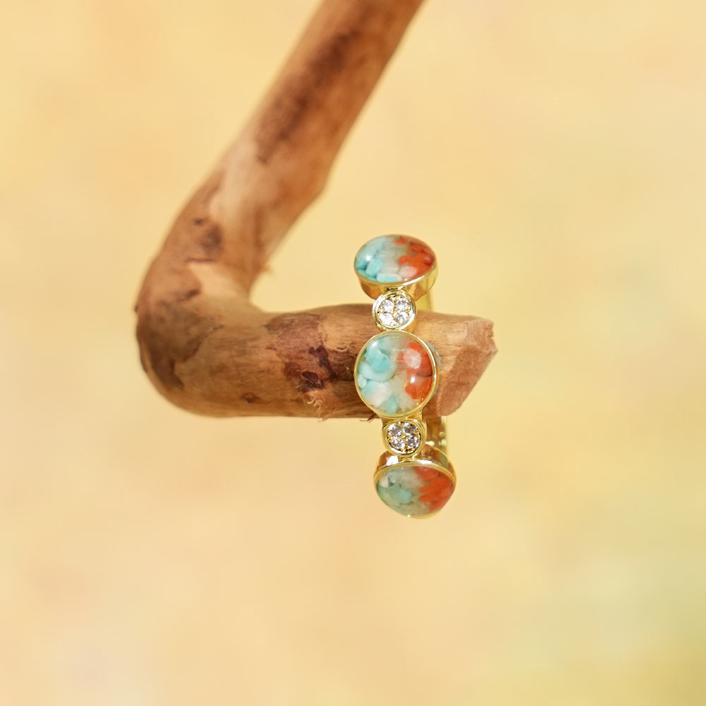 Zhuangzi's Butterfly Dream Dunhuang Butterfly Ring + Necklace Bundle