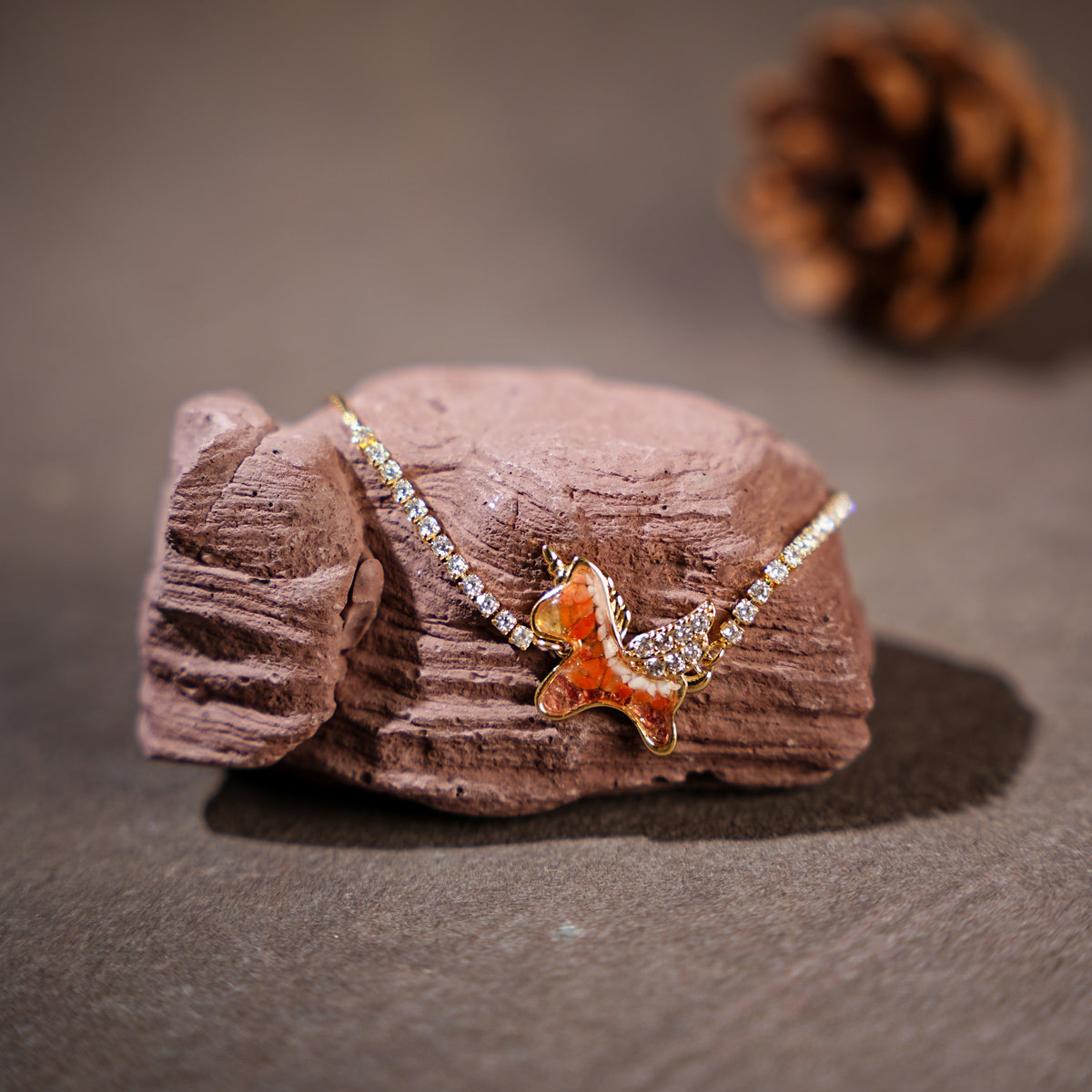 Bracelet – Unicorn Pony, Prosperous Red Series
