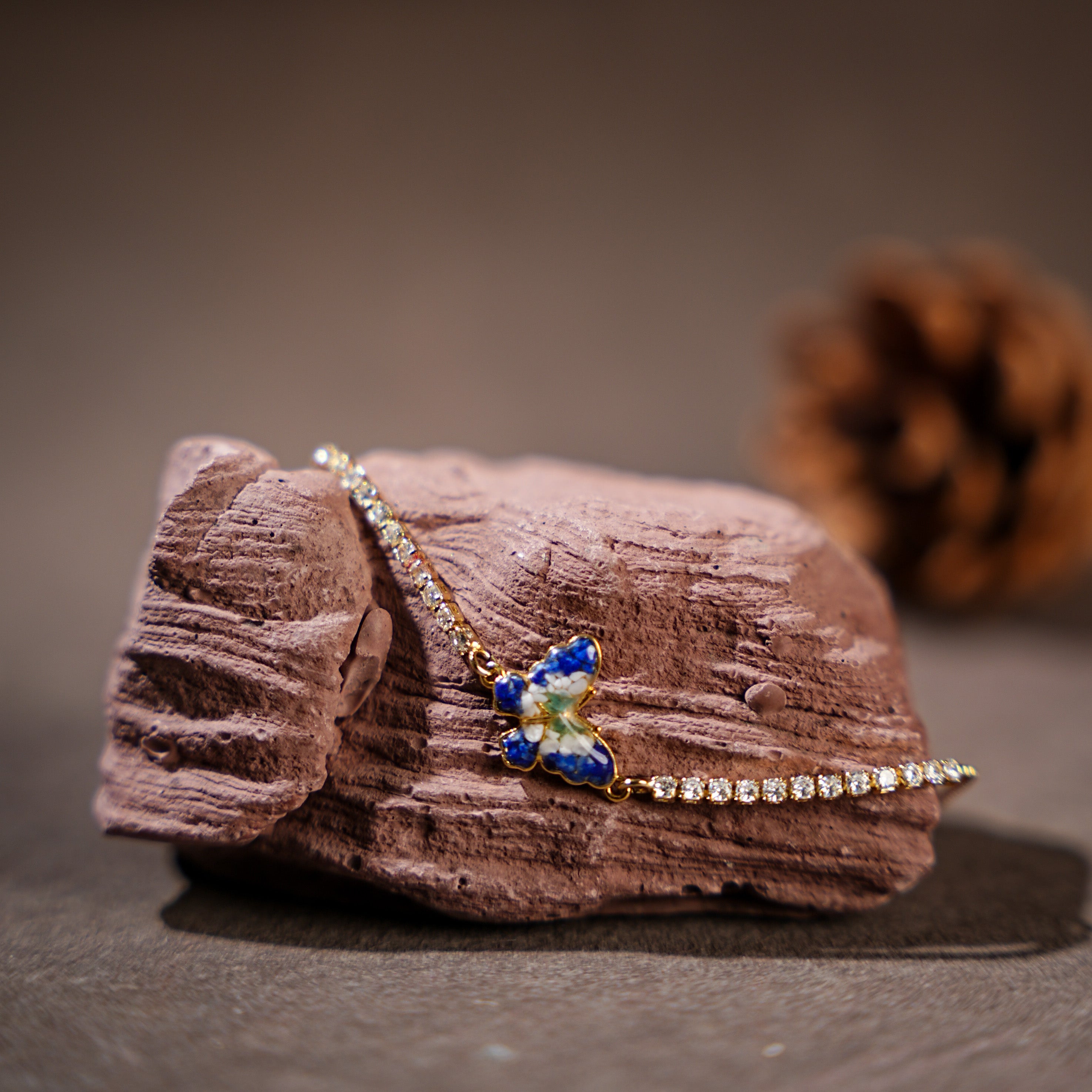 Butterfly Bracelet – B Variant, Blue & White Series