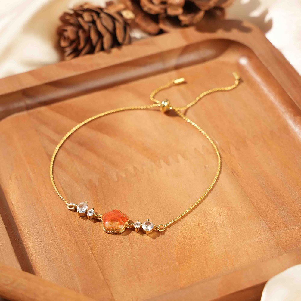 Dainty Adjustable Plum Blossom Bracelet