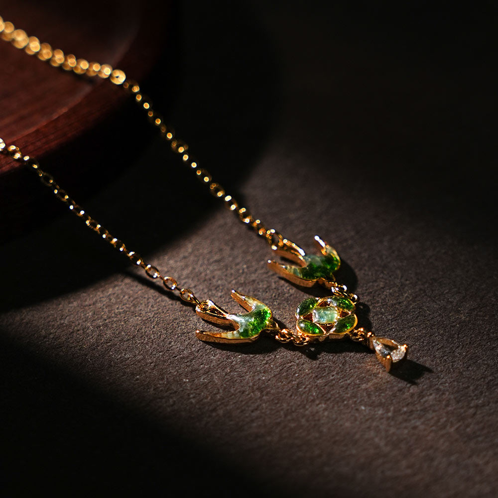 Necklace – Swallow & Blossom Design