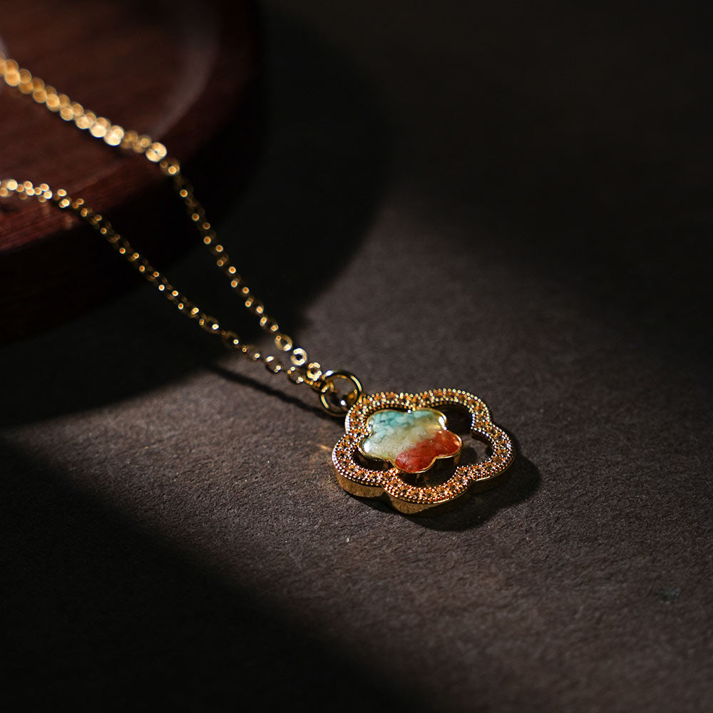 Dunhuang Hollow Plum Blossom Necklace