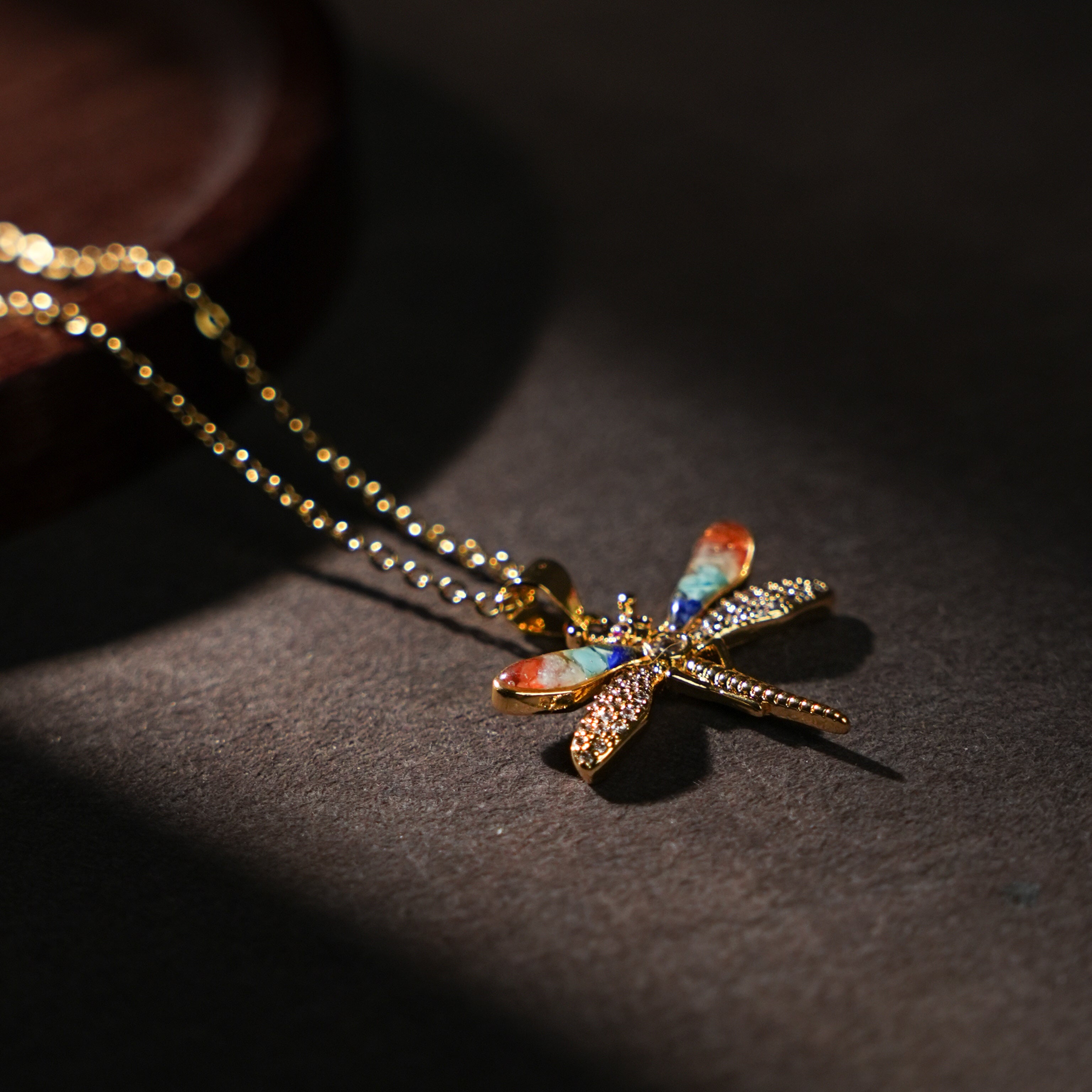 Color Stone Inlay Openwork Tortoise Necklace – Dunhuang color series