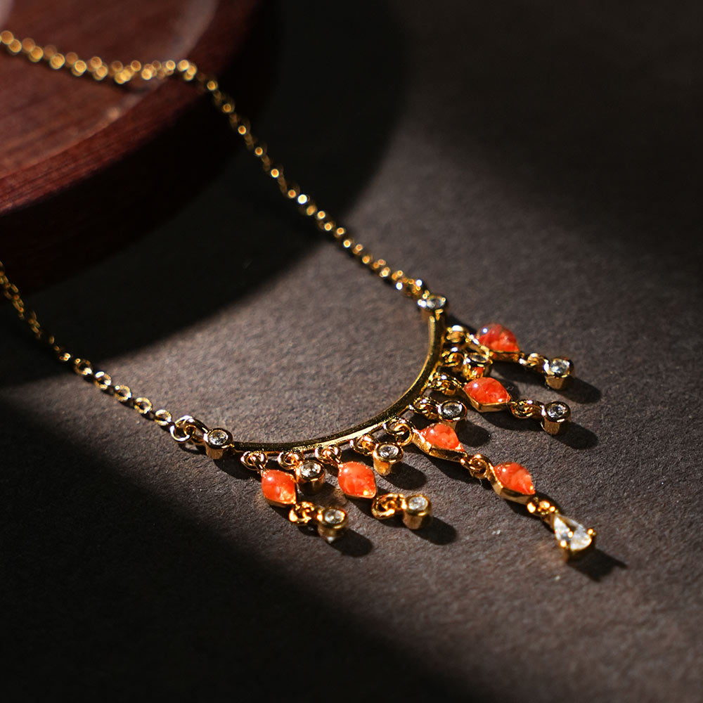 Diamond Yingluo Necklace – Red & Prosperous Series