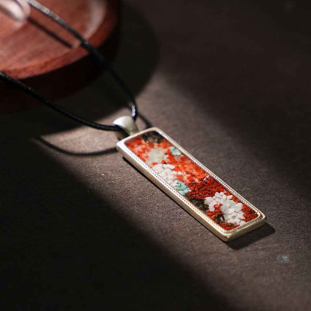 Color Stone Inlay Pendant – King of Deer, Dunhuang