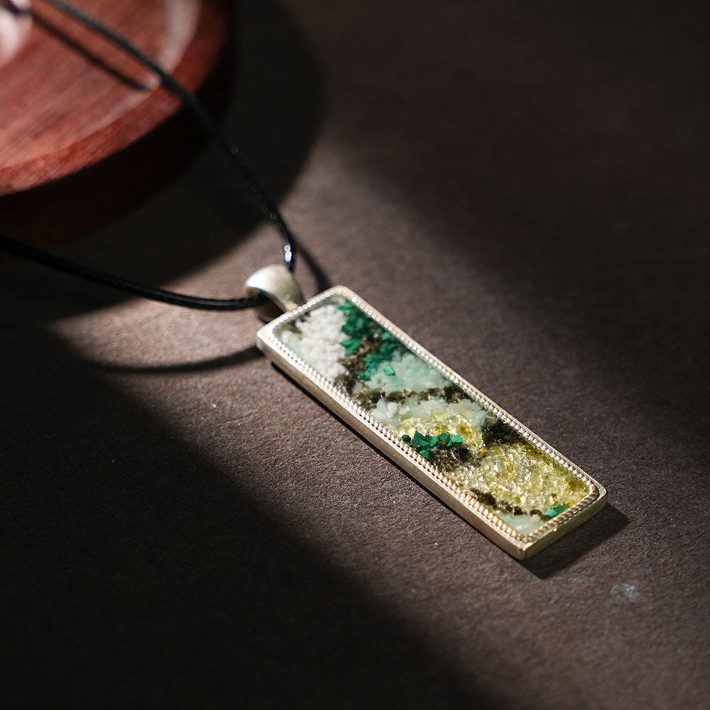 Color Stone Inlay Pendant – The Conjured City, Dunhuang