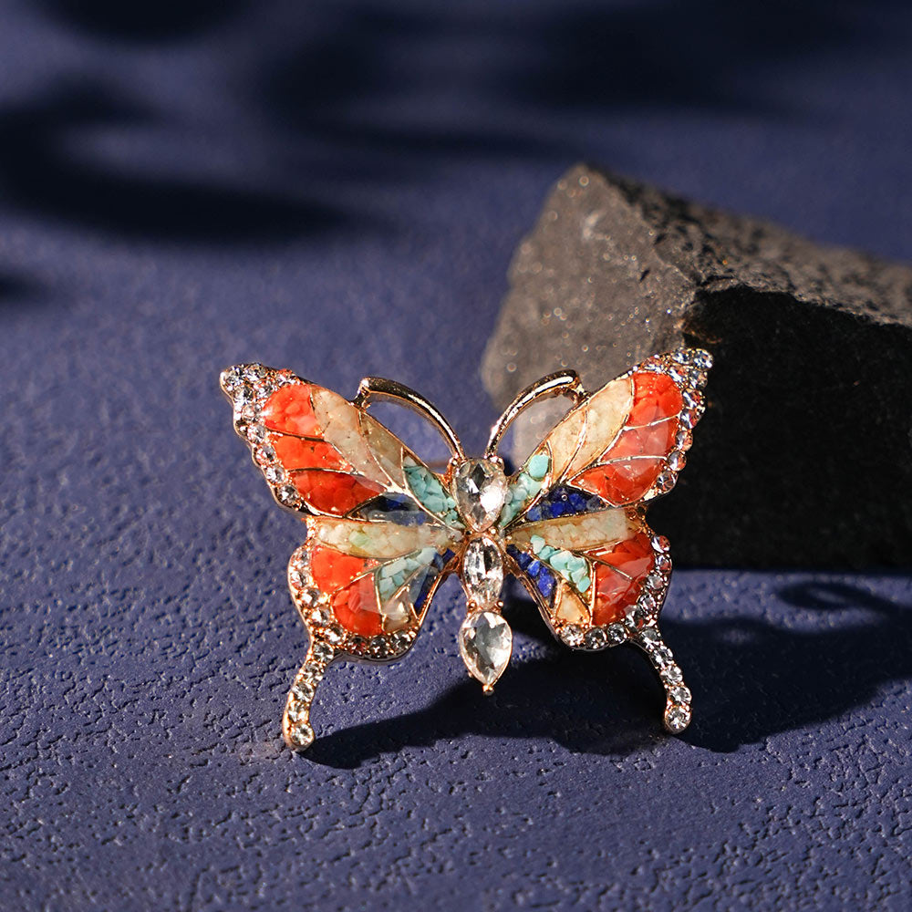 Dunhuang Style Butterfly Brooch