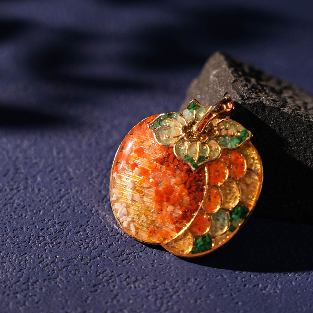 Brooch – Prosperous Persimmon