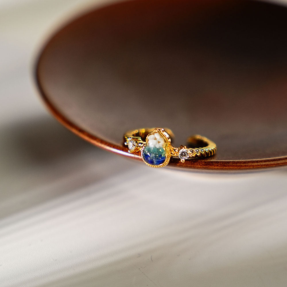 Ring – Gourd, Blue-and-White