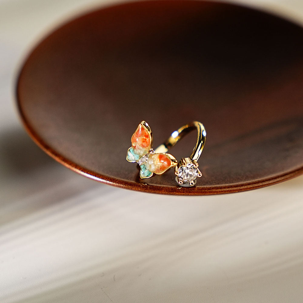 Dunhuang Color Butterfly Ring