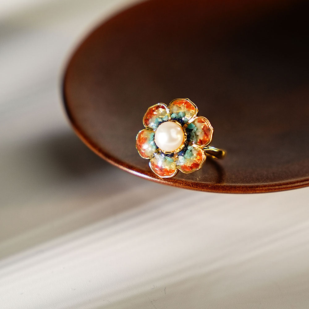 South Red Baoxiang Flower Ring – Dunhuang Red