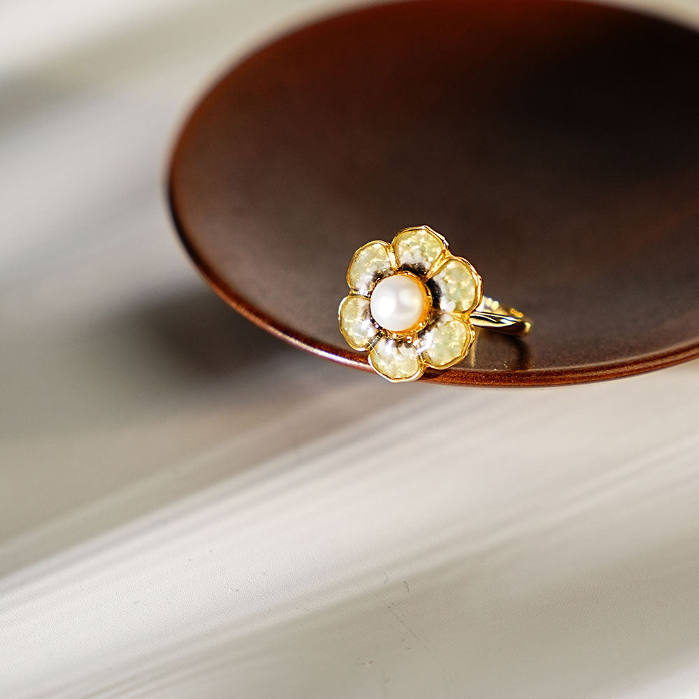 Dunhuang Baoxiang Flower Blue Ring
