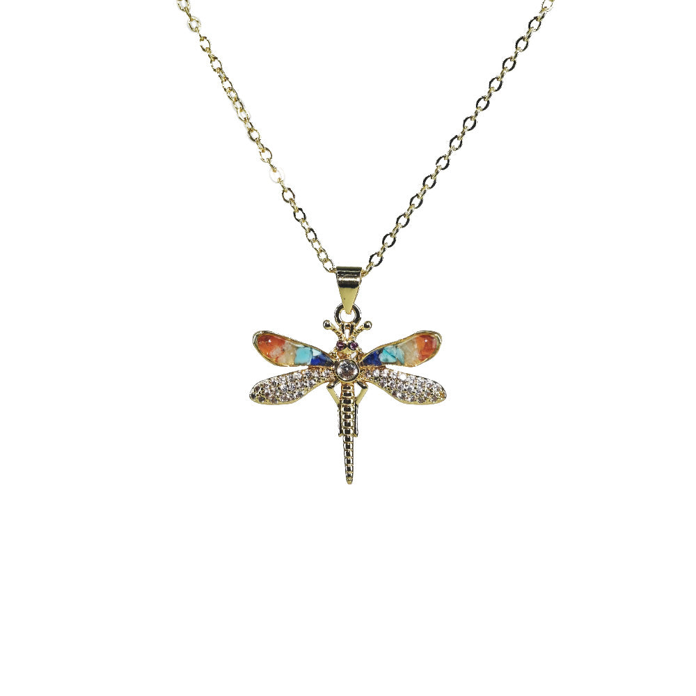 Color Stone Inlay Openwork Tortoise Necklace – Dunhuang color series