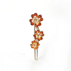 Colorful Stone Inlay Four-Leaf Clover Hair Clip
