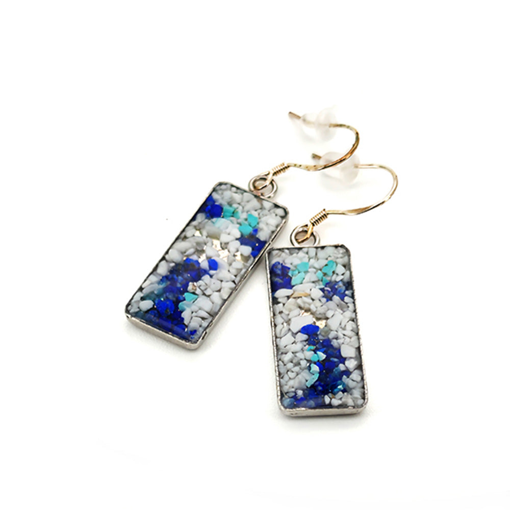 Color Stone Inlay Earrings: Beauty Bodhisattva Series, Dunhuang Style