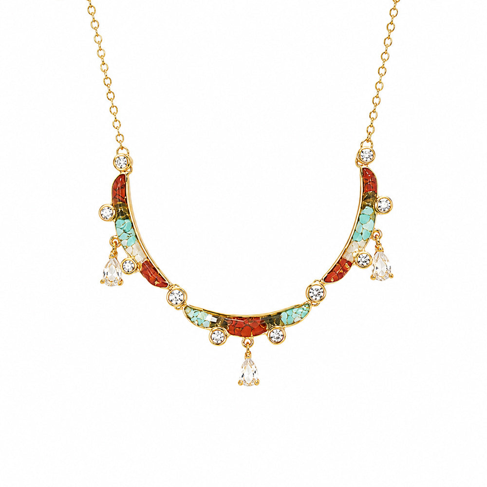 Color Stone Inlay Ying Luo Necklace – The King of Deer, Dunhuang Series